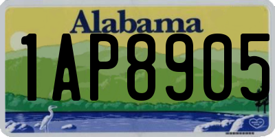 AL license plate 1AP8905
