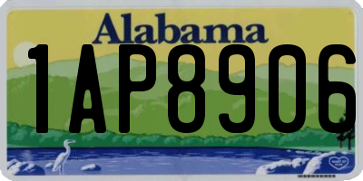 AL license plate 1AP8906