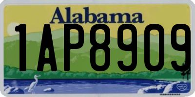 AL license plate 1AP8909
