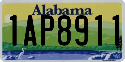 AL license plate 1AP8911
