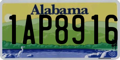 AL license plate 1AP8916