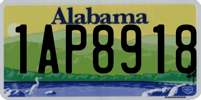 AL license plate 1AP8918