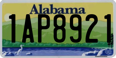 AL license plate 1AP8921
