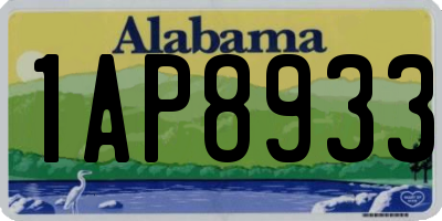 AL license plate 1AP8933