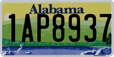 AL license plate 1AP8937