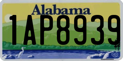 AL license plate 1AP8939