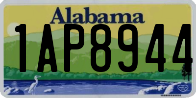 AL license plate 1AP8944