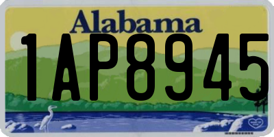 AL license plate 1AP8945