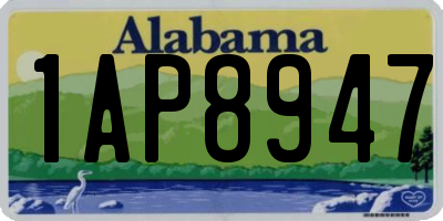 AL license plate 1AP8947
