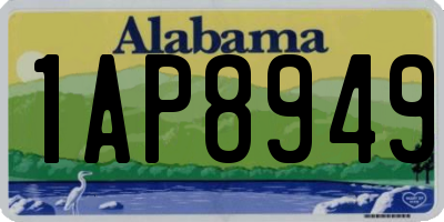 AL license plate 1AP8949