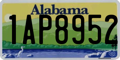AL license plate 1AP8952