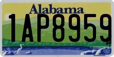 AL license plate 1AP8959