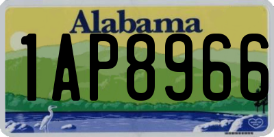 AL license plate 1AP8966