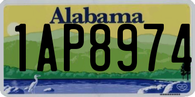 AL license plate 1AP8974