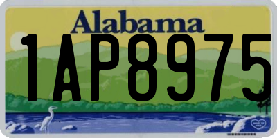 AL license plate 1AP8975