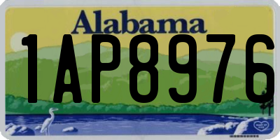 AL license plate 1AP8976