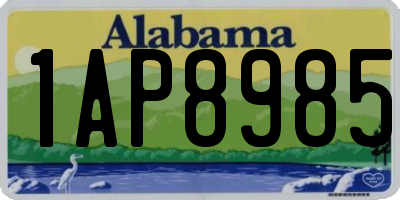 AL license plate 1AP8985