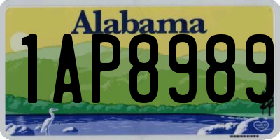 AL license plate 1AP8989