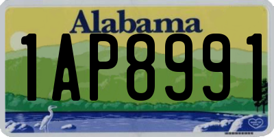 AL license plate 1AP8991