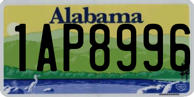 AL license plate 1AP8996