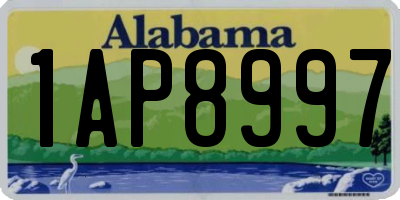 AL license plate 1AP8997
