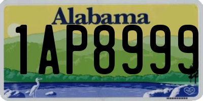 AL license plate 1AP8999