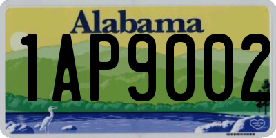 AL license plate 1AP9002