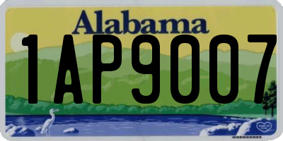 AL license plate 1AP9007