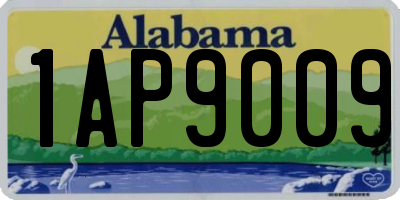 AL license plate 1AP9009