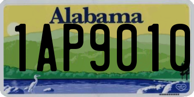 AL license plate 1AP9010