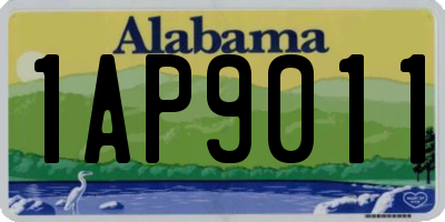 AL license plate 1AP9011