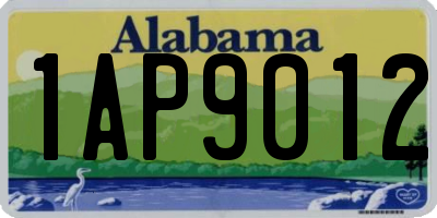 AL license plate 1AP9012