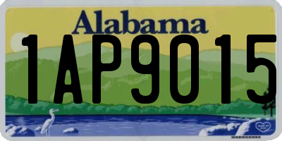 AL license plate 1AP9015