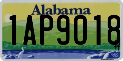 AL license plate 1AP9018