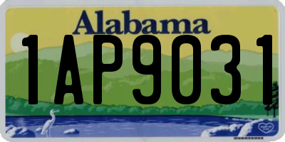 AL license plate 1AP9031