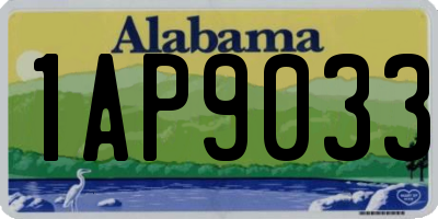 AL license plate 1AP9033
