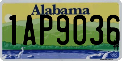 AL license plate 1AP9036