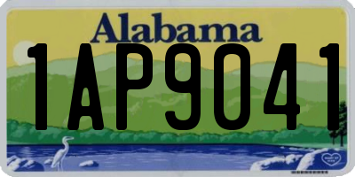 AL license plate 1AP9041