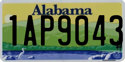 AL license plate 1AP9043