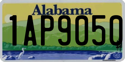 AL license plate 1AP9050