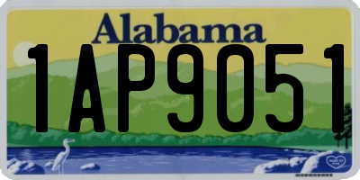 AL license plate 1AP9051