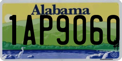 AL license plate 1AP9060