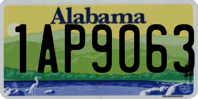 AL license plate 1AP9063