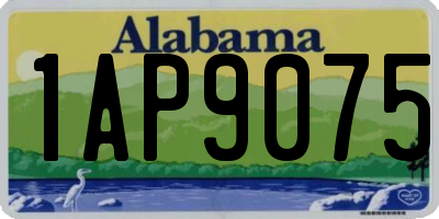AL license plate 1AP9075