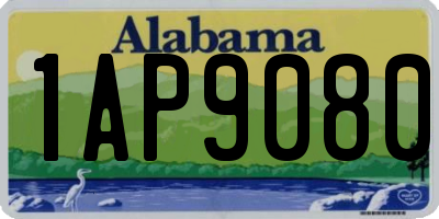 AL license plate 1AP9080