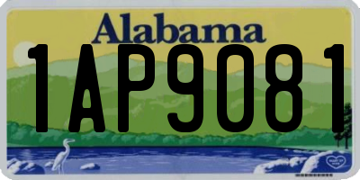 AL license plate 1AP9081