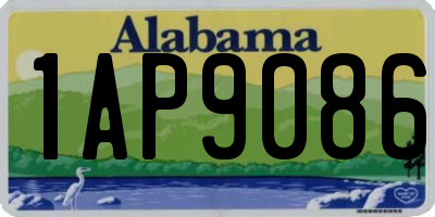 AL license plate 1AP9086
