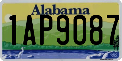 AL license plate 1AP9087