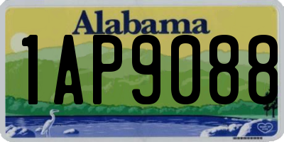 AL license plate 1AP9088