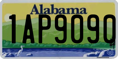 AL license plate 1AP9090